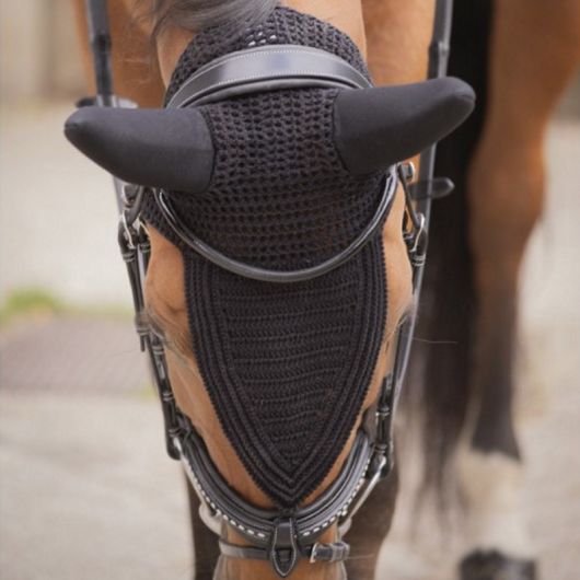 Bonnet anti-mouche anti-bruit cheval long Soundless - Paddock Sport