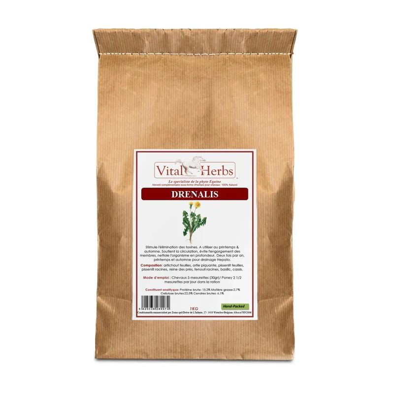 Complément élimination cheval Drenalis (Drainage & fourbure) - Vital'Herbs