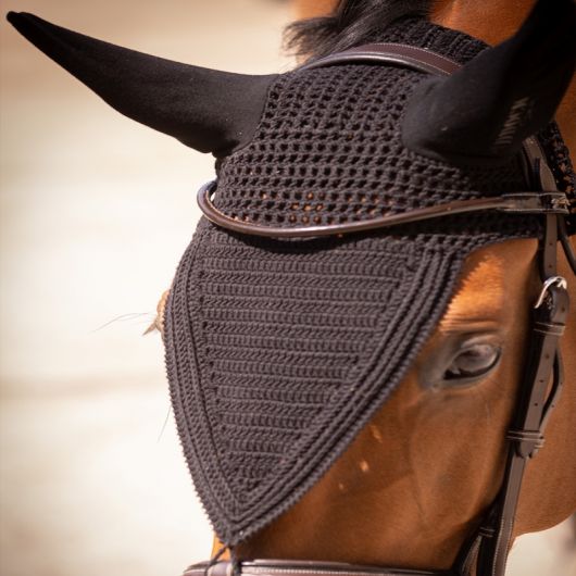 Bonnet anti-mouche cheval long Pro Coton - Paddock Sports