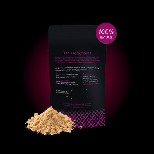 Pré-Probiotiques cheval - Stress et digestion - Lorane 