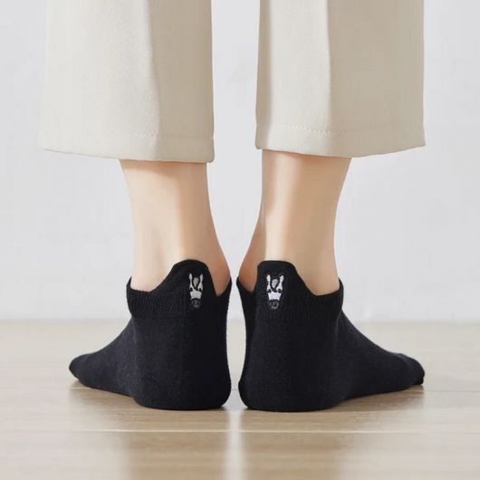 Socquettes blanches languette cheval