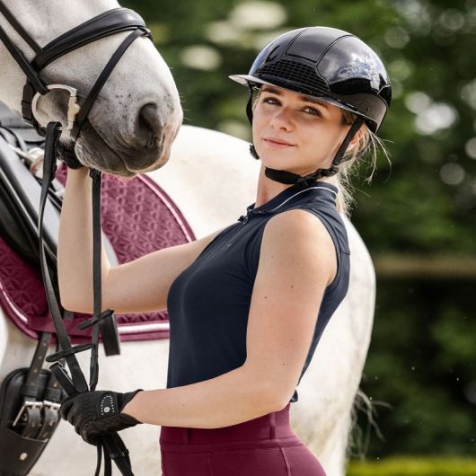 Polo sans manches équitation femme Paris - Elt