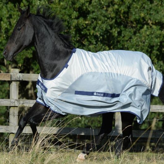Chemise anti-mouche cheval imperméable avec couvre cou détachable Buzz-off Rain - Bucas