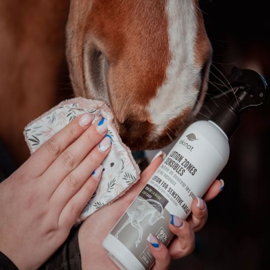 Lotion zones sensibles - Nettoyant Yeux et naseaux cheval- Ekinat