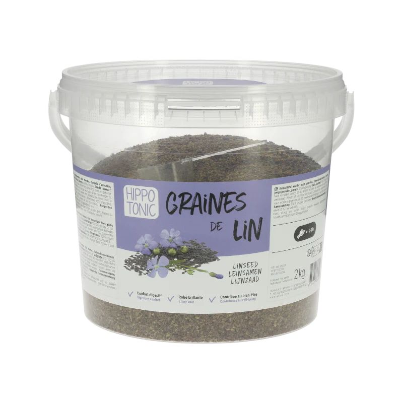 Graines de lin cheval pré cuites 2kg 