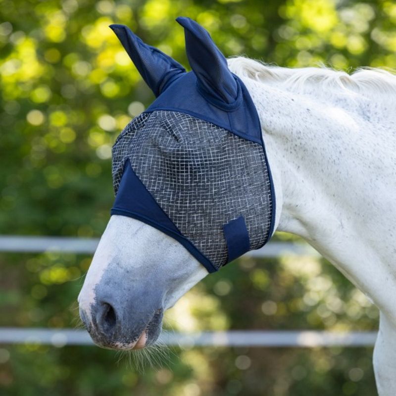 Masque anti-mouche cheval avec oreilles 