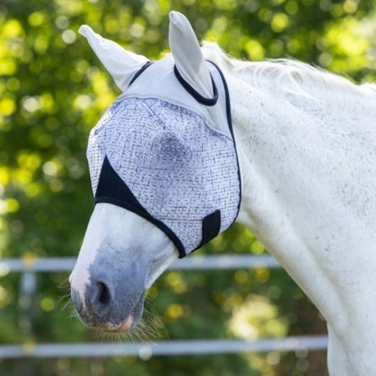 Masque anti-mouche anti-UV cheval avec oreilles Masque anti-mouche anti-UV cheval avec oreilles
