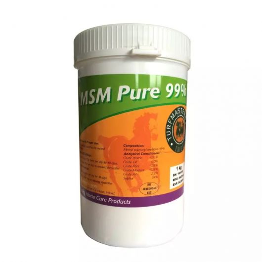 Soufre articulations chevaux 1 kg MSM pur 99 % Date Courte - Turf Masters Soufre articulations chevaux 1 kg MSM pur 99 % Date Courte - Turf Masters
