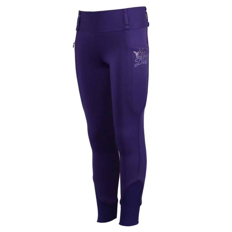 Legging équitation enfant strass Diva Full grip - Harry's Horse