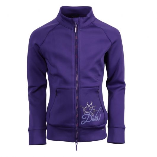 Veste zippé équitation enfant Diva Violet - Harry's Horse
