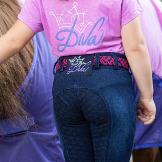 Jean équitation enfant strass Diva - Harry's Horse