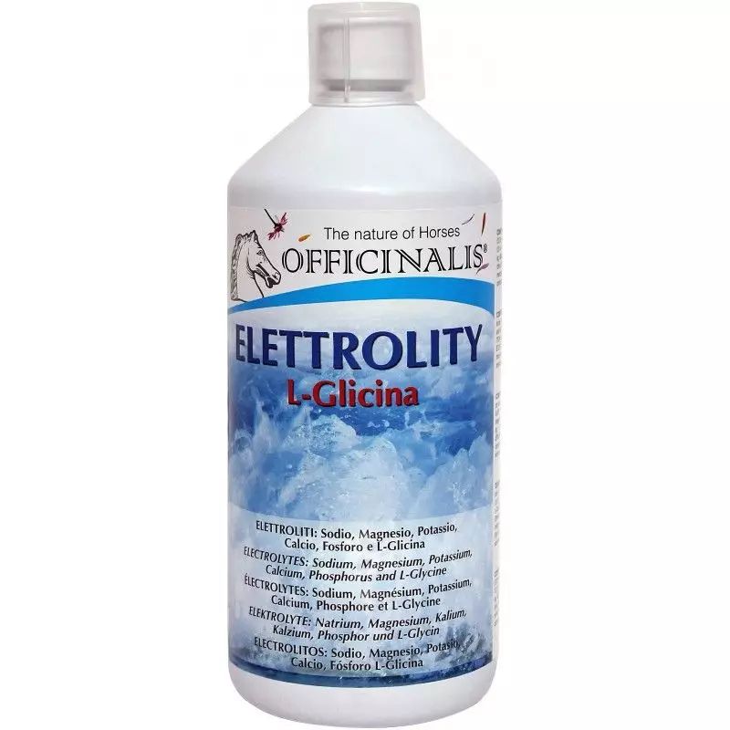 Electrolytes cheval L- Glycine Date courte 1L - Officinalis