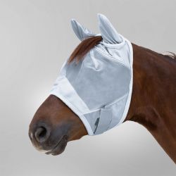 Masque anti-mouche cheval anti-UV avec oreilles Premium - Waldhausen