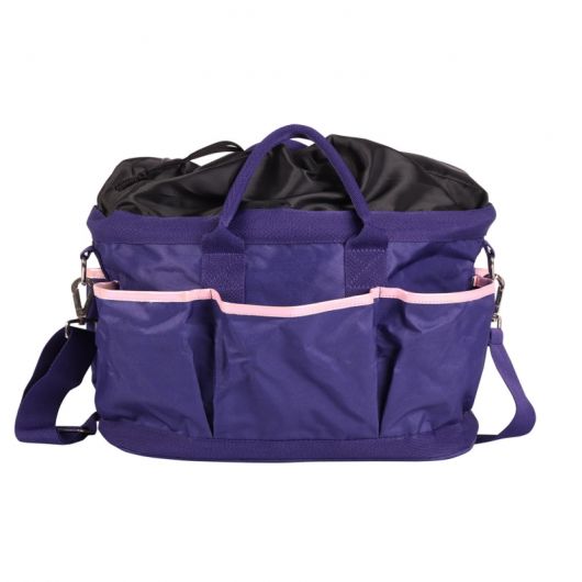 Sac de pansage complet avec brosses Diva violet - Harry's Horse