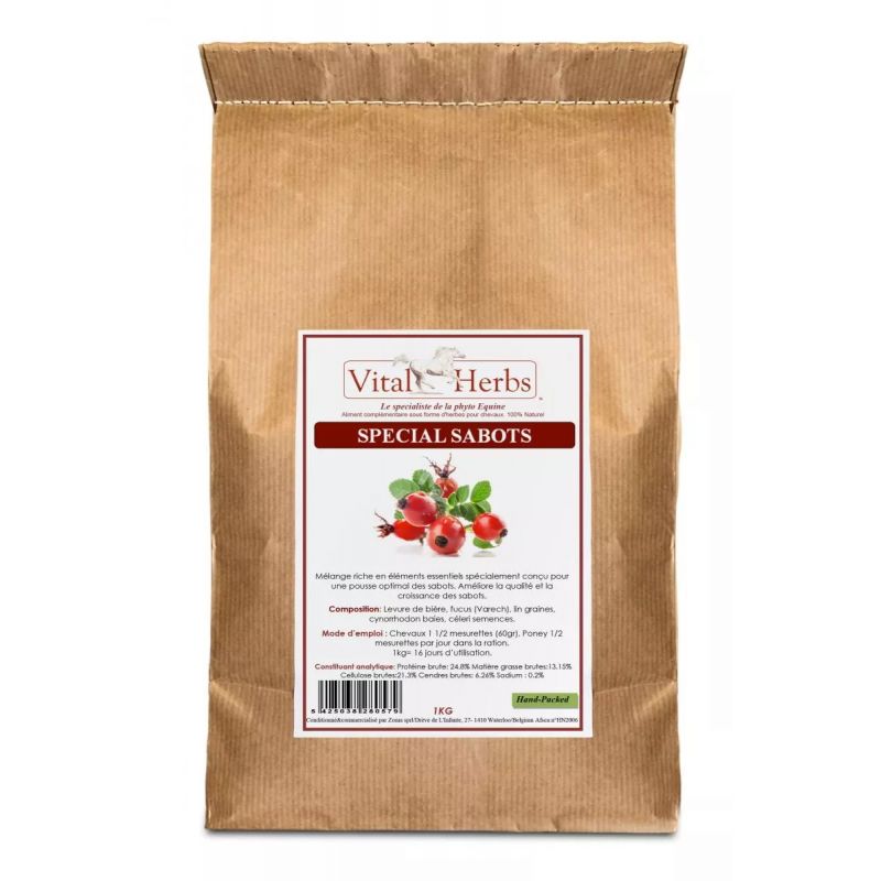 Renforcement corne Spécial Sabots cheval Date courte - Vital Herbs