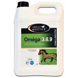 Oméga 3, 6, 9 huile végétale cheval 5l recharge - Horse Master