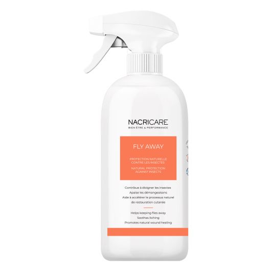 Fly away spray anti-mouche, anti-dermite et anti-uv cheval 500 ml - Nacricare Fly away spray anti-mouche, anti-dermite et anti-uv cheval 500 ml - Nacricare