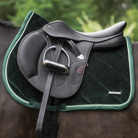 Tapis de selle cheval velours Glimmer - Lami-Cell