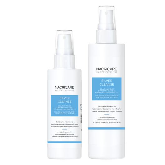 Silver Cleanse nettoyant pour plaies à l'argent colloïdal - Nacricare Silver Cleanse nettoyant pour plaies à l'argent colloïdal - Nacricare