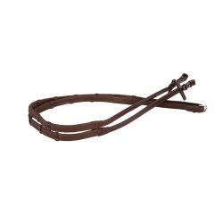 Rênes caoutchouc cheval 7 arrêtoirs Signature Sport 16 mm - Antarès