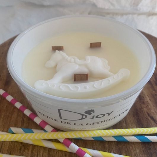 Bougie cheval équitation Reine de la Georgette grand format - D'joy 