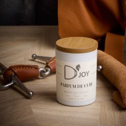 Bougie cheval équitation Parfum de cuir - D'joy 