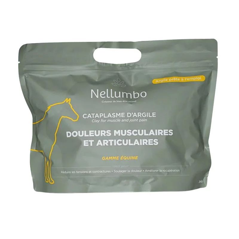 Cataplasme d'argile cheval - Confort musculaire et articulaire - Nellumbo