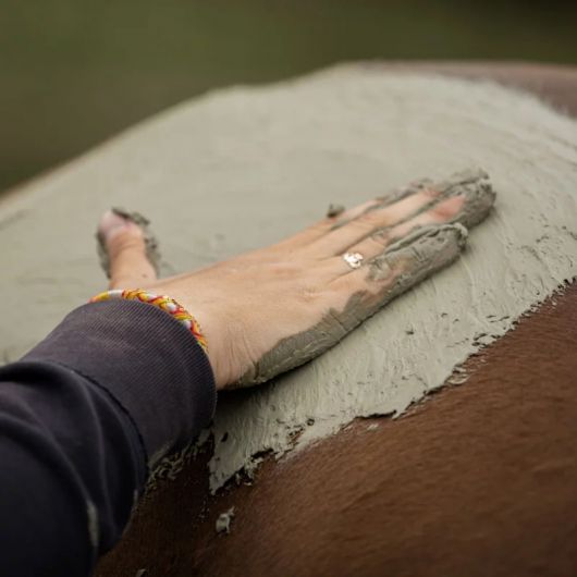 Cataplasme d'argile cheval - Confort musculaire et articulaire - Nellumbo