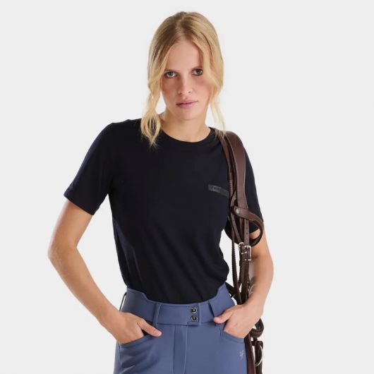 Tee-shirt équitation Hiver Femme Mérinos - Horse Pilot