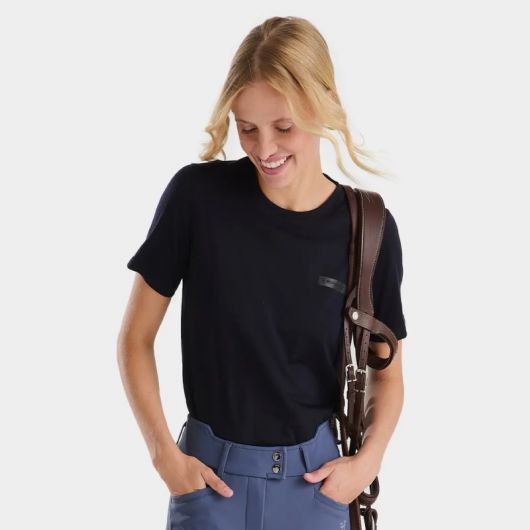 Tee-shirt équitation Hiver Femme Mérinos - Horse Pilot