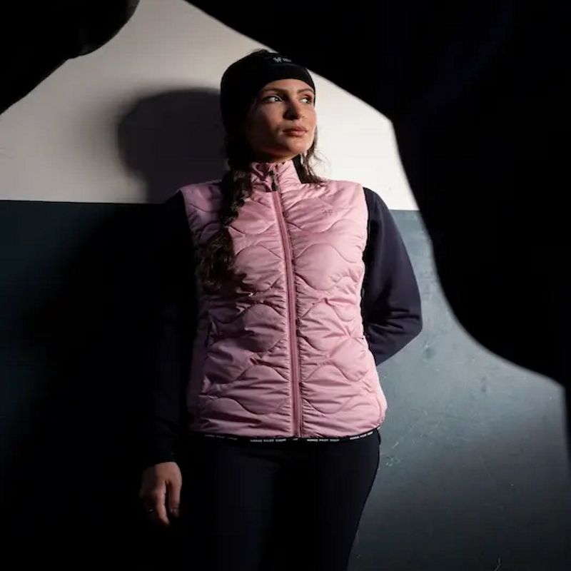 Horse Pilot Womens Sleeveless Puffer Vest Rider Vest Lipstick main image 0