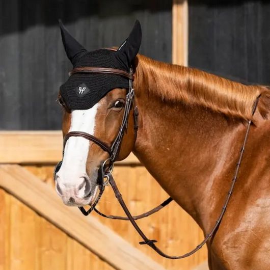 Bonnet anti-mouches ergonomique et anti-bruit cheval - Horse Pilot 