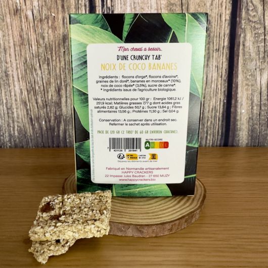 Tablette Crunchy - Friandise naturelle cheval (X2 120 g ) - Happy Crackers