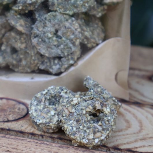 Herbal Donuts friandises cheval sans sucres Luzerne Menthe poivrée 250g - Happy Crakers