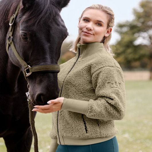 Veste équitation femme sherpa polaire Riverside - Elt Veste équitation femme sherpa polaire Riverside - Elt