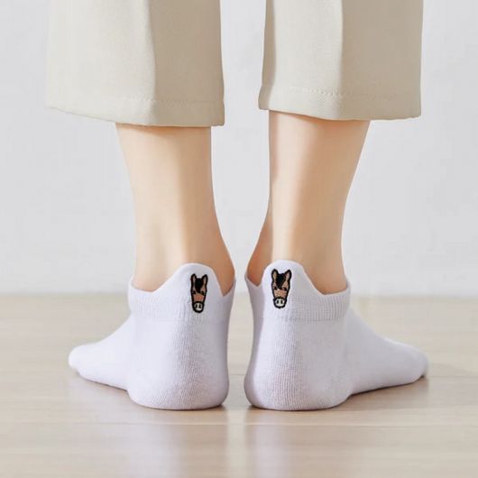 Lot de 4 socquettes blanches cheval Titechaussettes