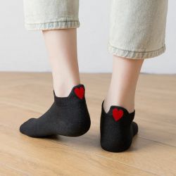 Socquettes motifs petits coeurs - Tites Chaussettes