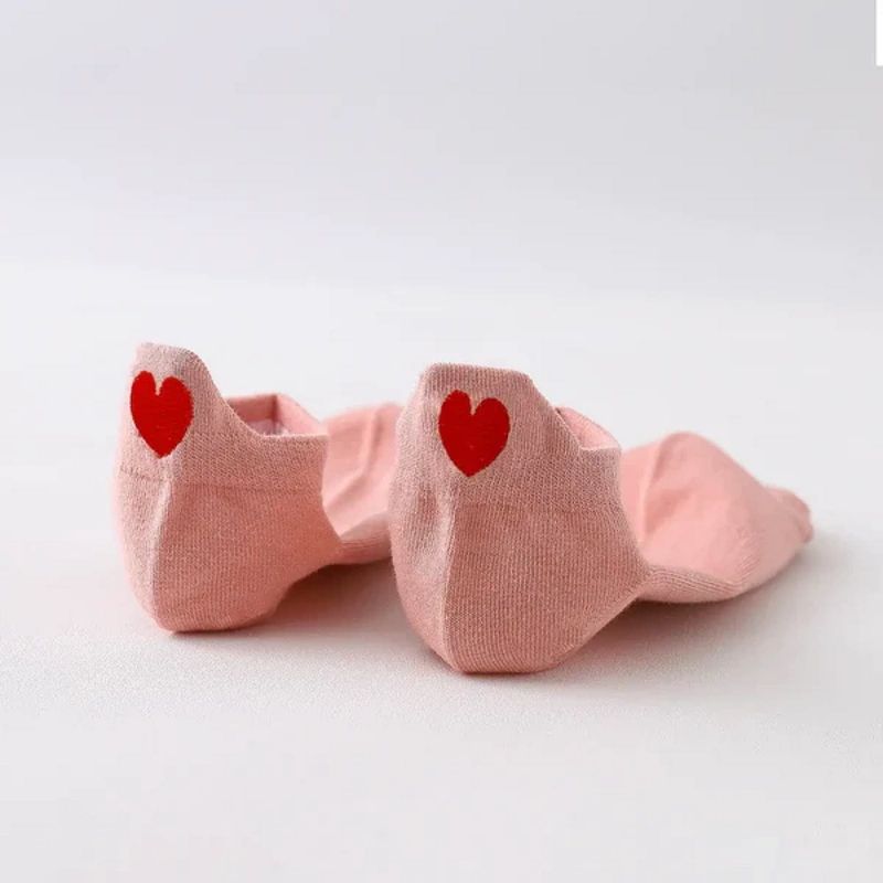 Socquettes motifs petits coeurs - Tites Chaussettes 