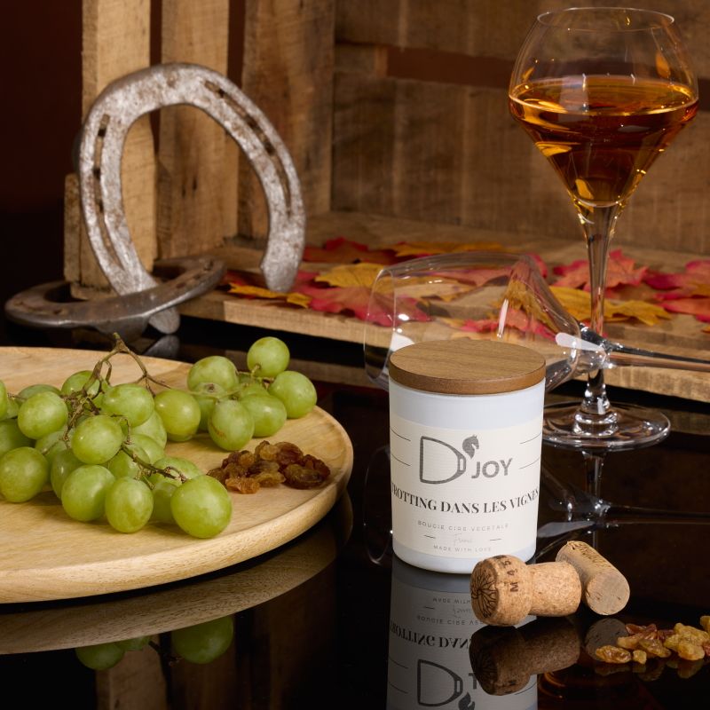 Bougie équitation Trotting dans les vignes Classique - D'joy