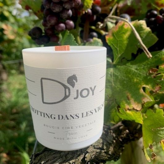 Bougie équitation Trotting dans les vignes Mini format - D'joy