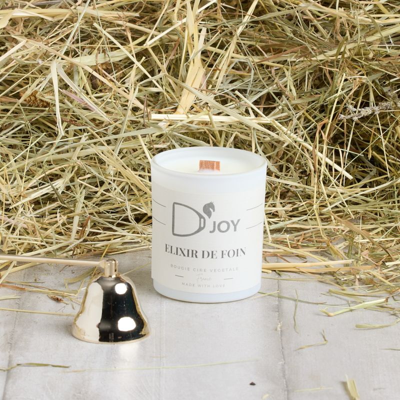 Bougie cheval équitation Elixir de foin Mini format - D'joy 