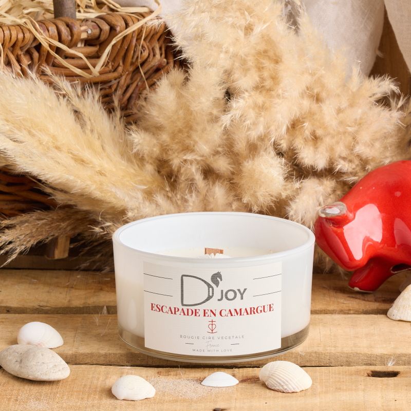 Bougie équitation Escapade en Camargue Grand format - D'joy 