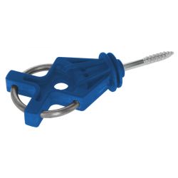 Isolateur double ancrage acier inox x6 (départ/fin clôture)