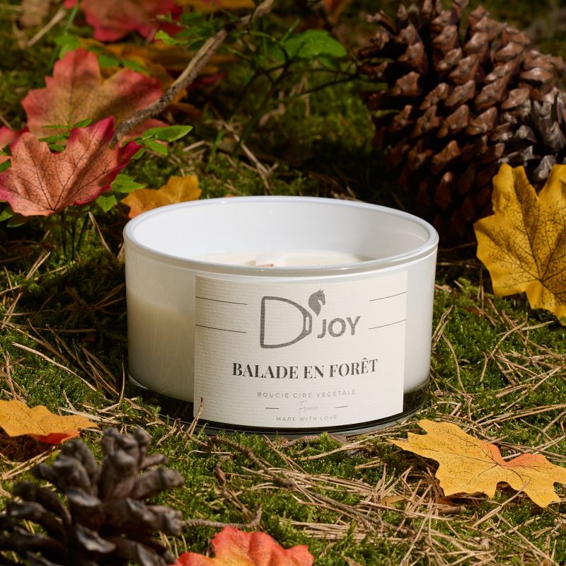 Bougie équitation Balade en forêt Grand format - D'joy 