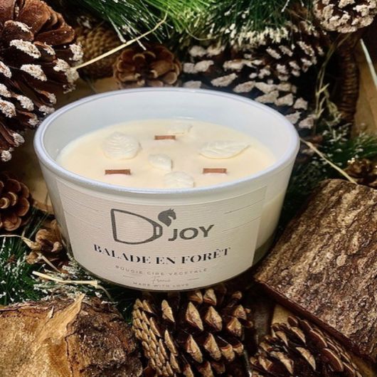 Bougie équitation Balade en forêt Grand format - D'joy 