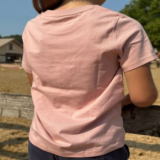 Tee shirt équitation Fille logo or - Kevin Staut Collection 