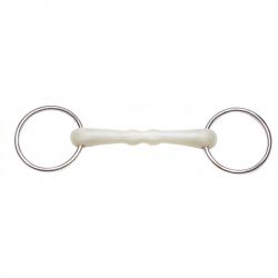 Mors cheval droit deux anneaux résine