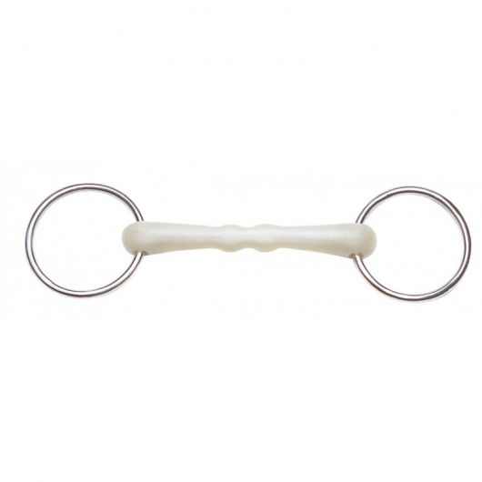 Mors cheval droit deux anneaux résine