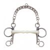 Mors pelham cheval droit résine pomme Flexi