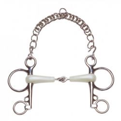 Mors Pelham cheval résine pomme Flexi 
